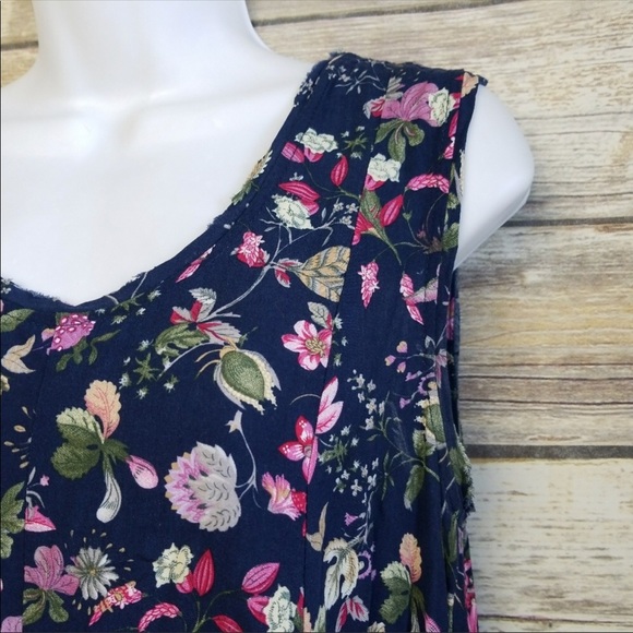 Hem and Thread Stitch Fix Open Back Floral Dress - Picture 5 of 6